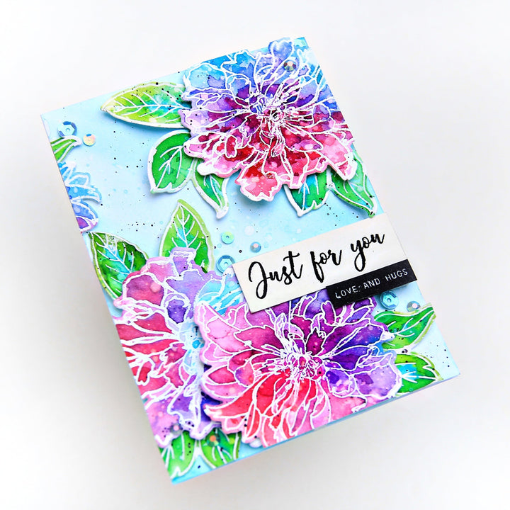 Build-A-Flower Set Build-A-Flower: Cora Louise Peony Layering Stamp & Die Set