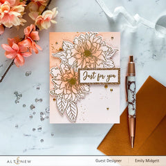 Build-A-Flower Set Build-A-Flower: Cora Louise Peony Layering Stamp & Die Set
