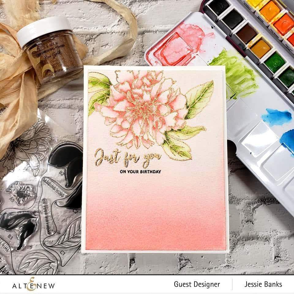 Build-A-Flower Set Build-A-Flower: Cora Louise Peony Layering Stamp & Die Set & Ink Bundle