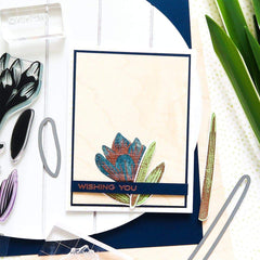 Build-A-Flower Set Build-A-Flower: Crocus Layering Stamp & Die Set