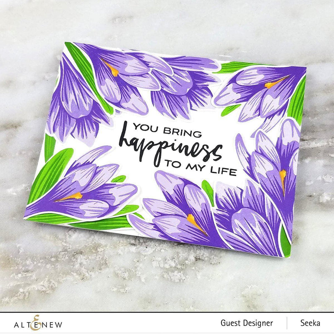 Build-A-Flower Set Build-A-Flower: Crocus Layering Stamp & Die Set