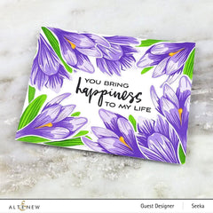Build-A-Flower Set Build-A-Flower: Crocus Layering Stamp & Die Set