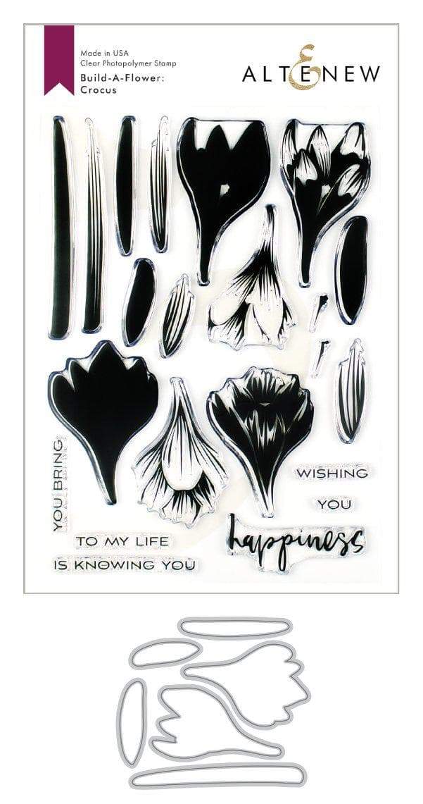 Build-A-Flower Set Build-A-Flower: Crocus Layering Stamp & Die Set