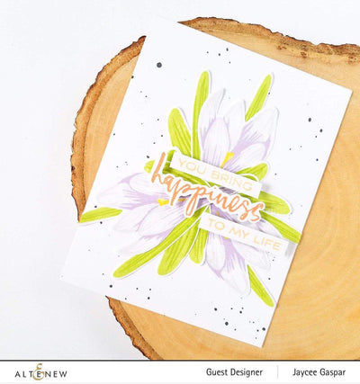 Build-A-Flower Set Build-A-Flower: Crocus Layering Stamp & Die Set