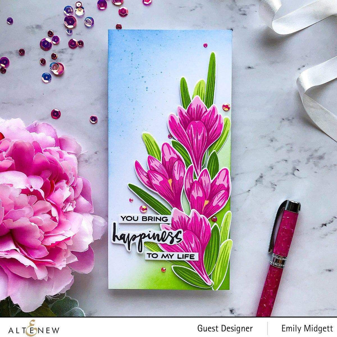 Build-A-Flower Set Build-A-Flower: Crocus Layering Stamp & Die Set