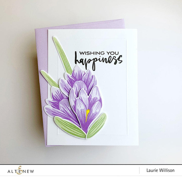 Build-A-Flower Set Build-A-Flower: Crocus Layering Stamp & Die Set