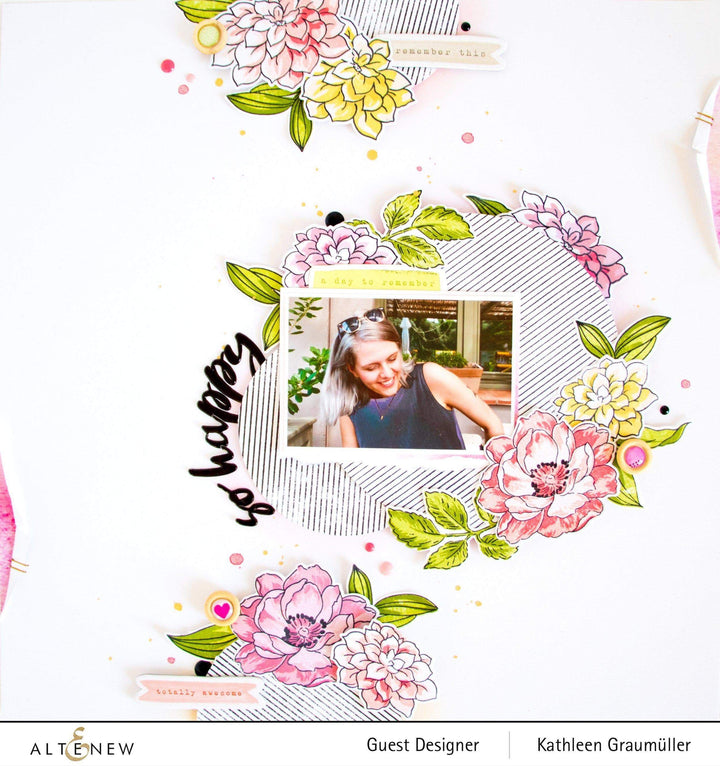 Build-A-Flower Set Build-A-Flower: Dahlia Layering Stamp & Die Set