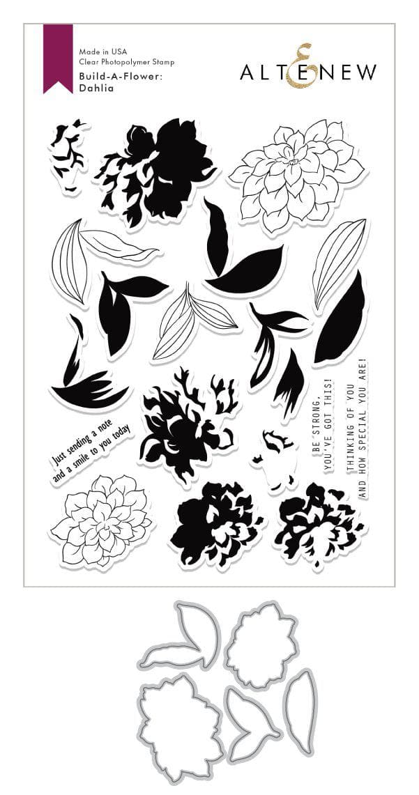 Build-A-Flower Set Build-A-Flower: Dahlia Layering Stamp & Die Set