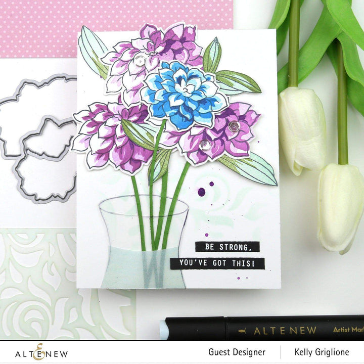 Build-A-Flower Set Build-A-Flower: Dahlia Layering Stamp & Die Set