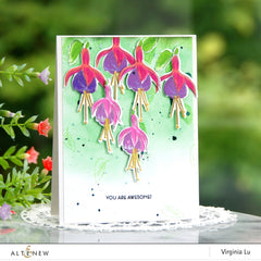 Build-A-Flower Set Build-A-Flower: Fuchsia Layering Stamp & Die Set