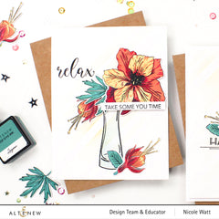 Build-A-Flower Set Build-A-Flower: Fuchsia Layering Stamp & Die Set