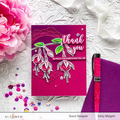 Build-A-Flower Set Build-A-Flower: Fuchsia Layering Stamp & Die Set