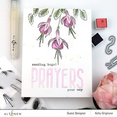 Build-A-Flower Set Build-A-Flower: Fuchsia Layering Stamp & Die Set