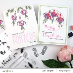 Build-A-Flower Set Build-A-Flower: Fuchsia Layering Stamp & Die Set