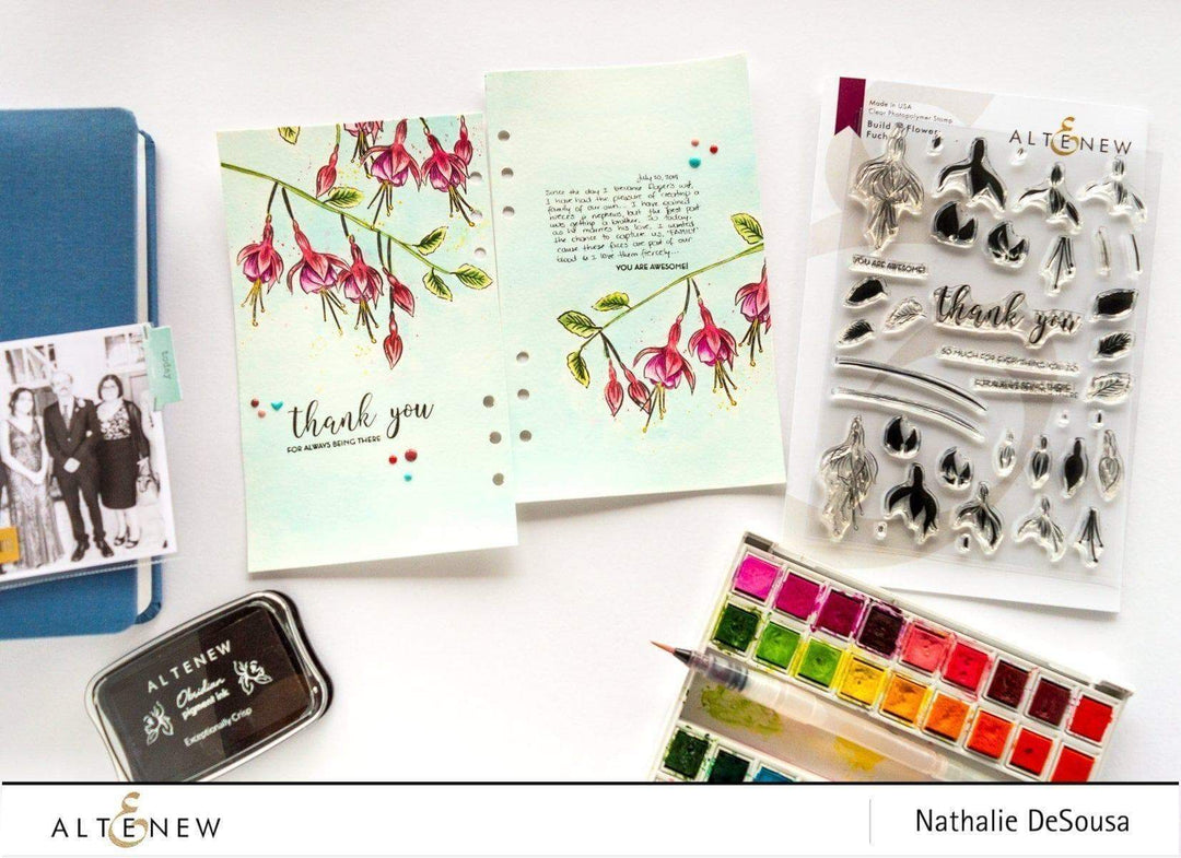 Build-A-Flower Set Build-A-Flower: Fuchsia Layering Stamp & Die Set