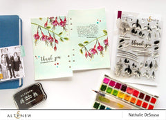 Build-A-Flower Set Build-A-Flower: Fuchsia Layering Stamp & Die Set