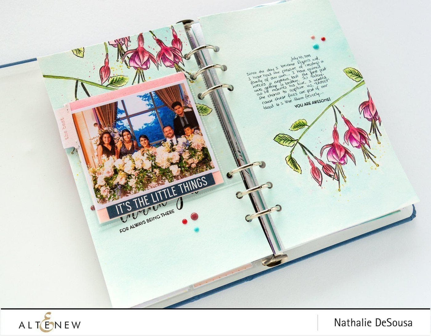 Build-A-Flower Set Build-A-Flower: Fuchsia Layering Stamp & Die Set