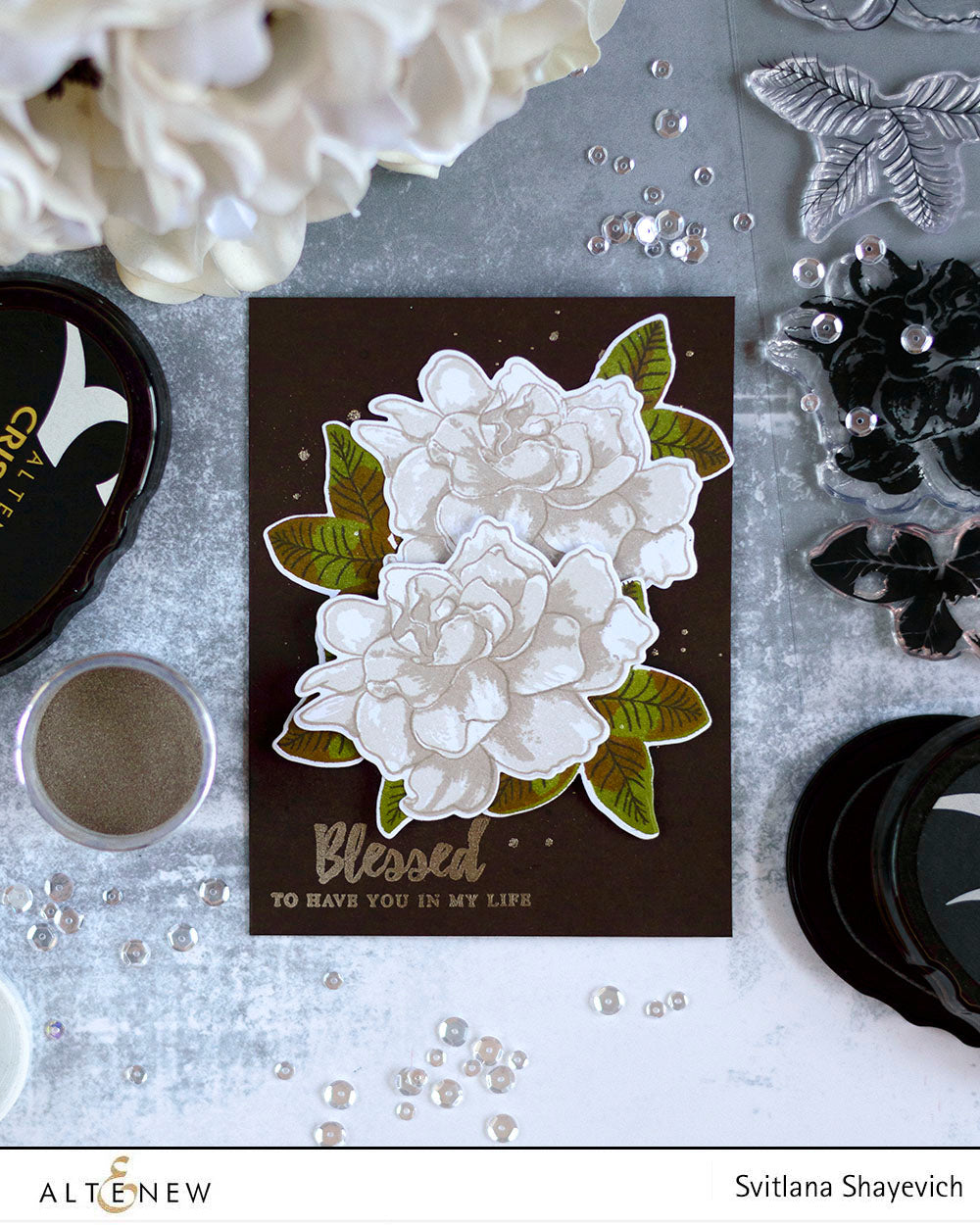 Build-A-Flower Set Build-A-Flower: Gardenia Layering Stamp & Die Set
