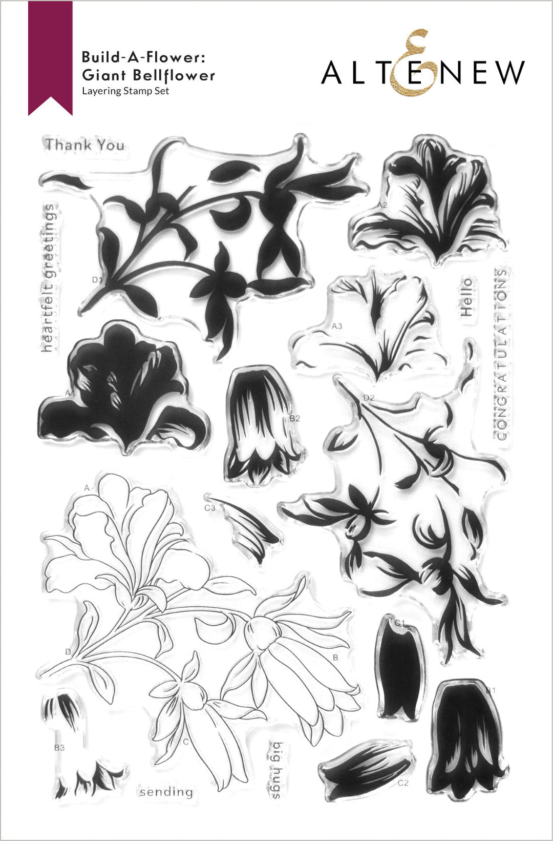 Build-A-Flower Set Build-A-Flower: Giant Bellflower Layering Stamp & Die Set