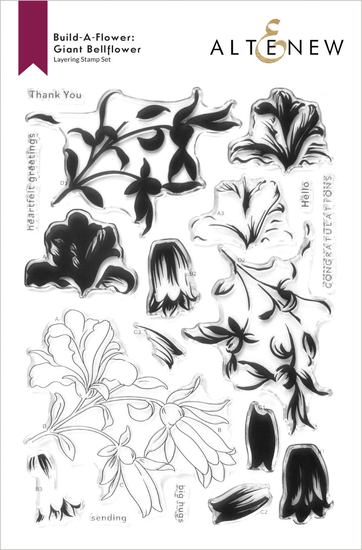 Build-A-Flower Set Build-A-Flower: Giant Bellflower Layering Stamp & Die Set