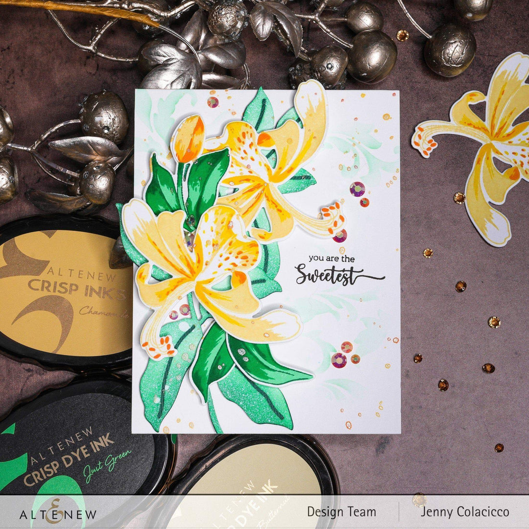 Build-A-Flower Set Build-A-Flower: Honeysuckle Layering Stamp & Die Set