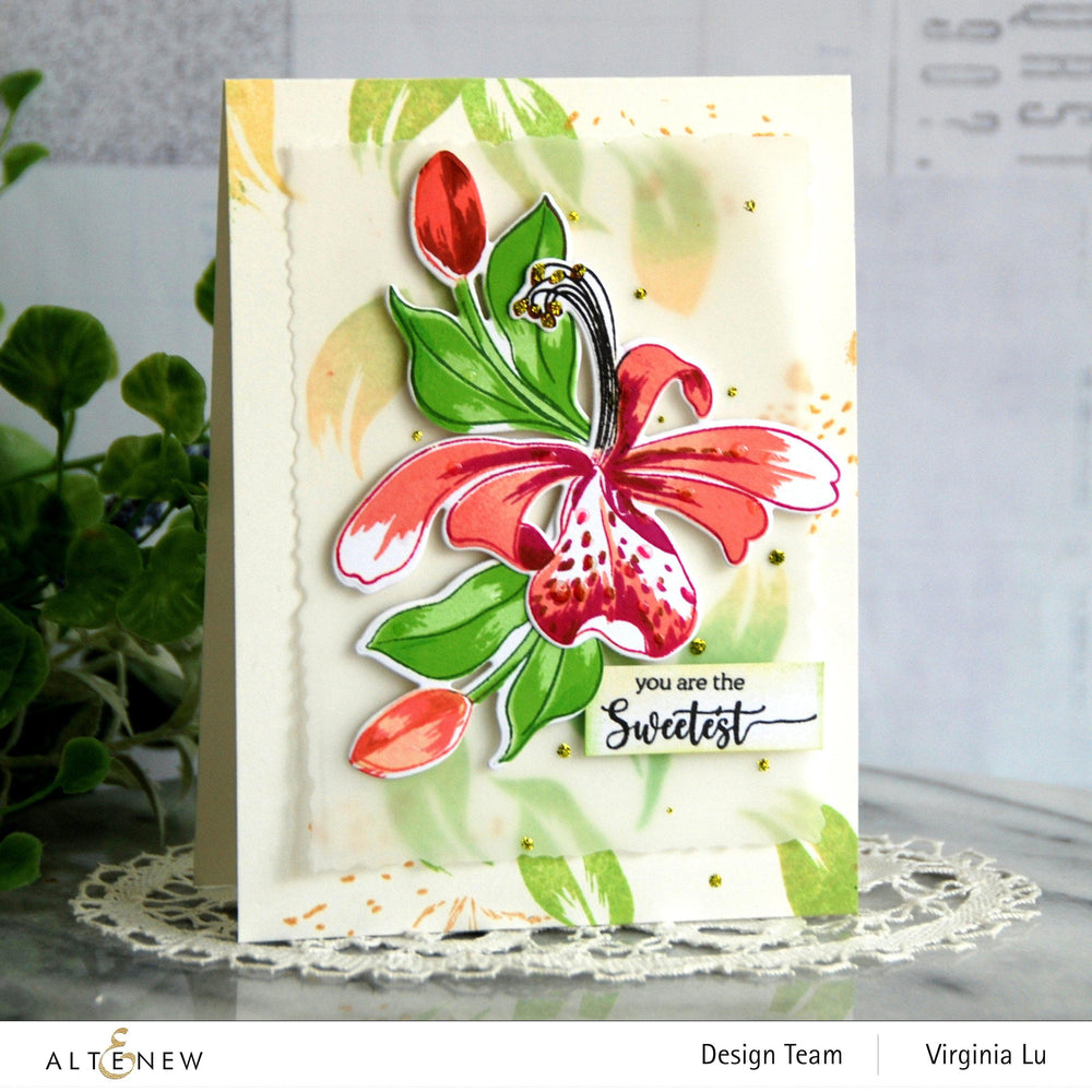 Build-A-Flower Set Build-A-Flower: Honeysuckle Layering Stamp & Die Set