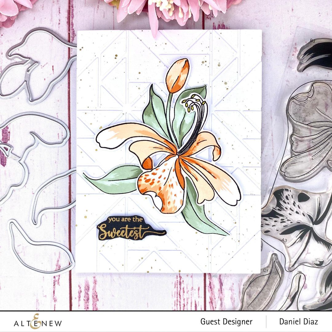 Build-A-Flower Set Build-A-Flower: Honeysuckle Layering Stamp & Die Set
