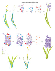 Build-A-Flower Set Build-A-Flower: Hyacinth Layering Stamp & Die Set