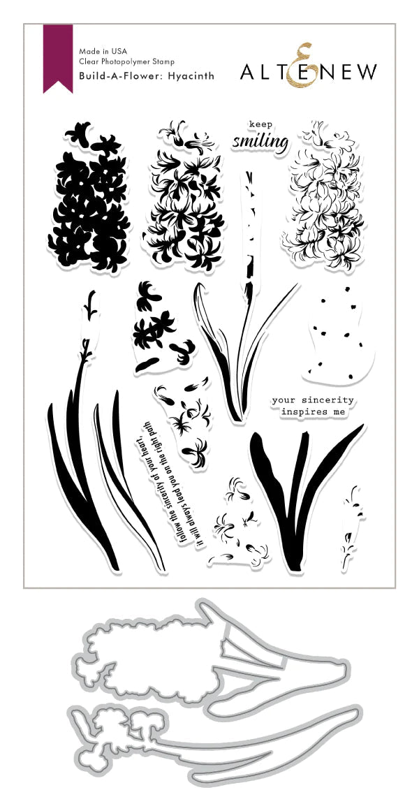 Build-A-Flower Set Build-A-Flower: Hyacinth Layering Stamp & Die Set