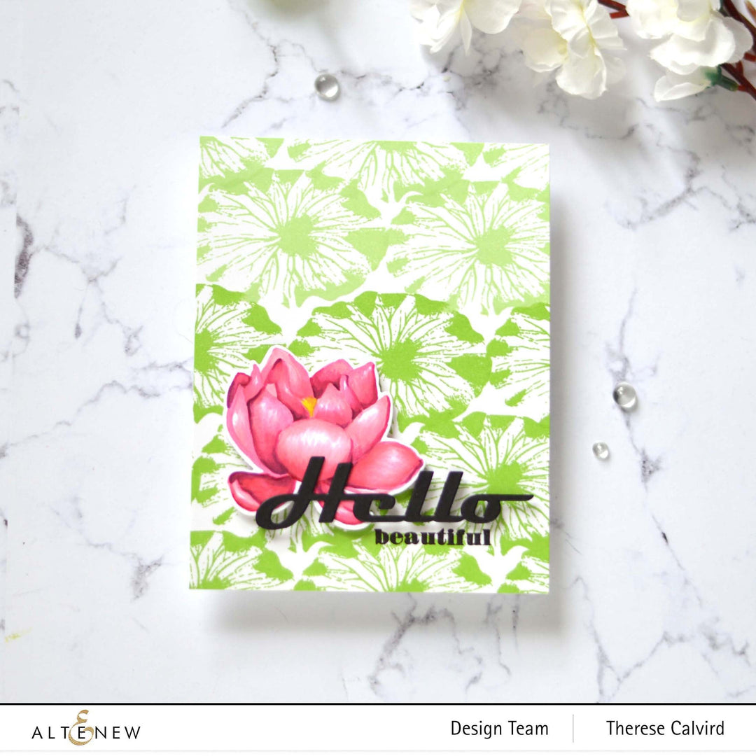 Build-A-Flower Set Build-A-Flower: Indian Lotus Layering Stamp & Die Set