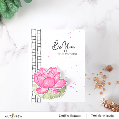 Build-A-Flower Set Build-A-Flower: Indian Lotus Layering Stamp & Die Set
