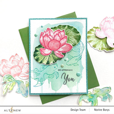 Build-A-Flower Set Build-A-Flower: Indian Lotus Layering Stamp & Die Set