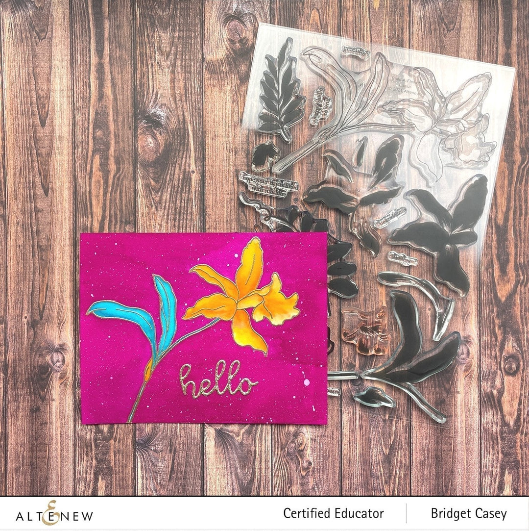 Build-A-Flower Set Build-A-Flower: Laelia Layering Stamp & Die Set