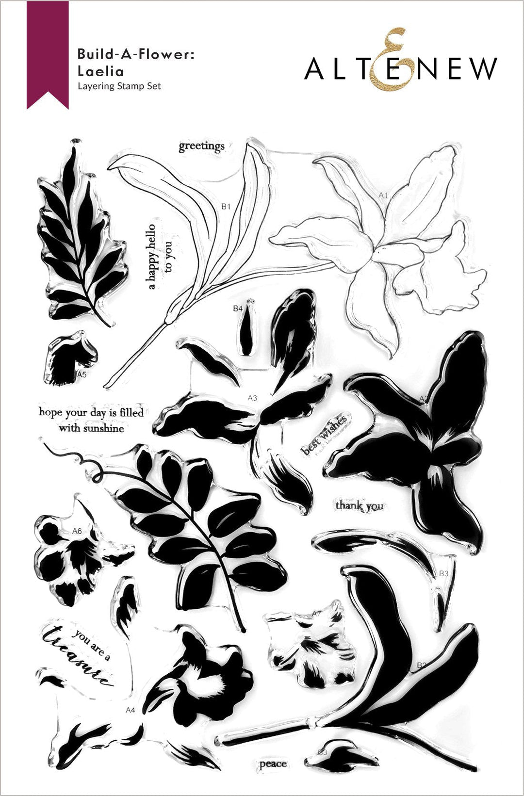 Build-A-Flower Set Build-A-Flower: Laelia Layering Stamp & Die Set