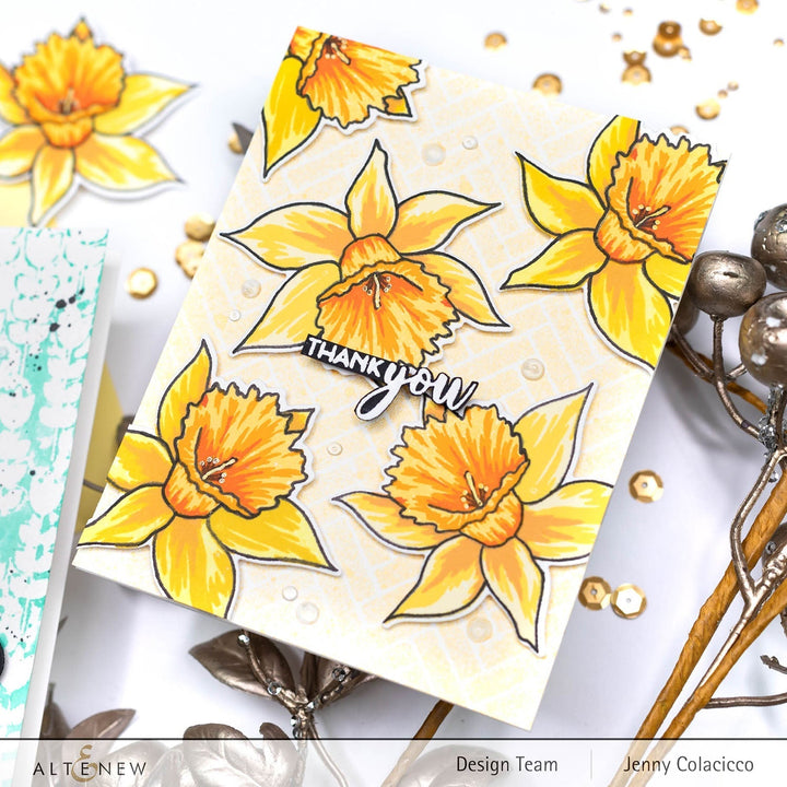 Build-A-Flower Set Build-A-Flower: Narcissus Layering Stamp & Die Set