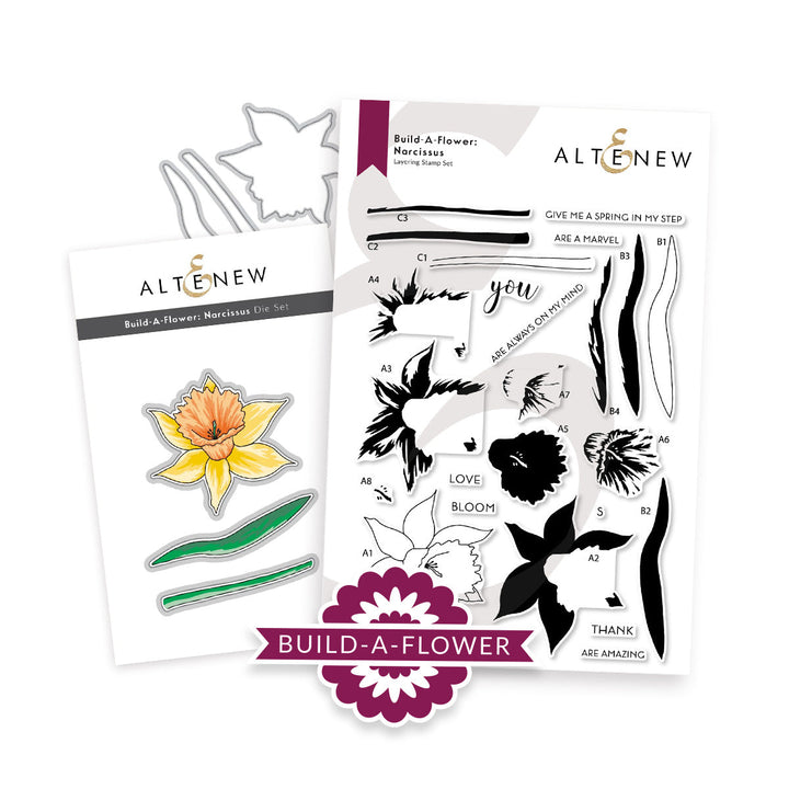 Build-A-Flower Set Build-A-Flower: Narcissus Layering Stamp & Die Set