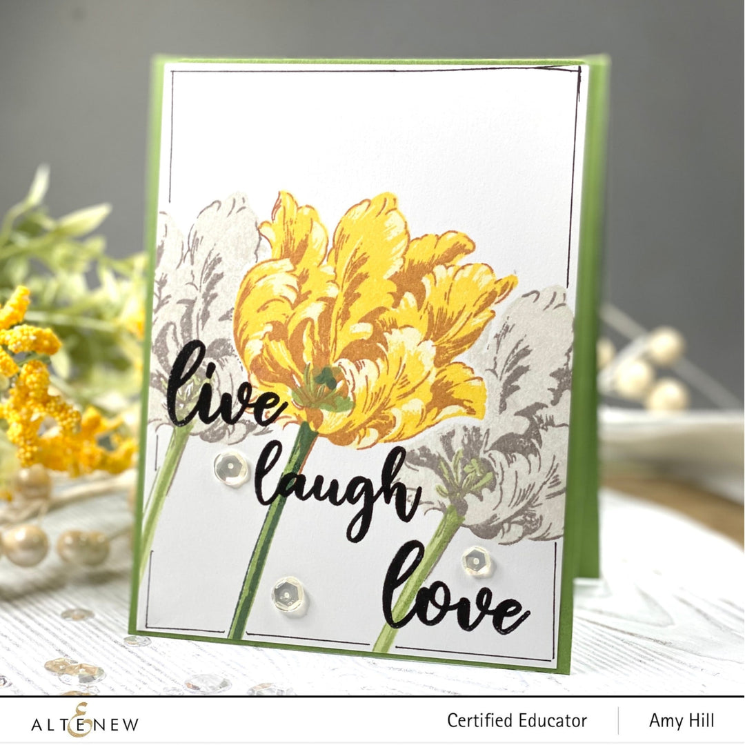 Build-A-Flower Set Build-A-Flower: Parrot Tulips Layering Stamp & Die Set