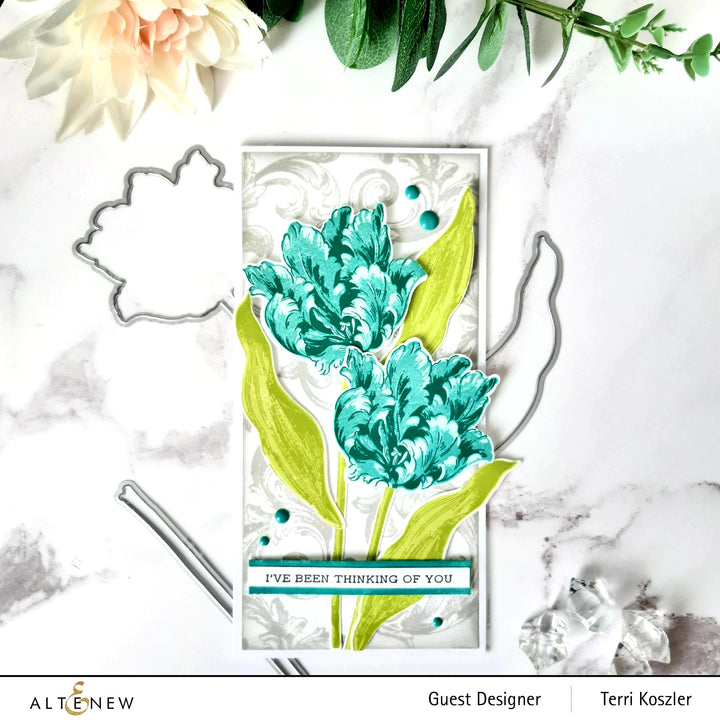 Build-A-Flower Set Build-A-Flower: Parrot Tulips Layering Stamp & Die Set