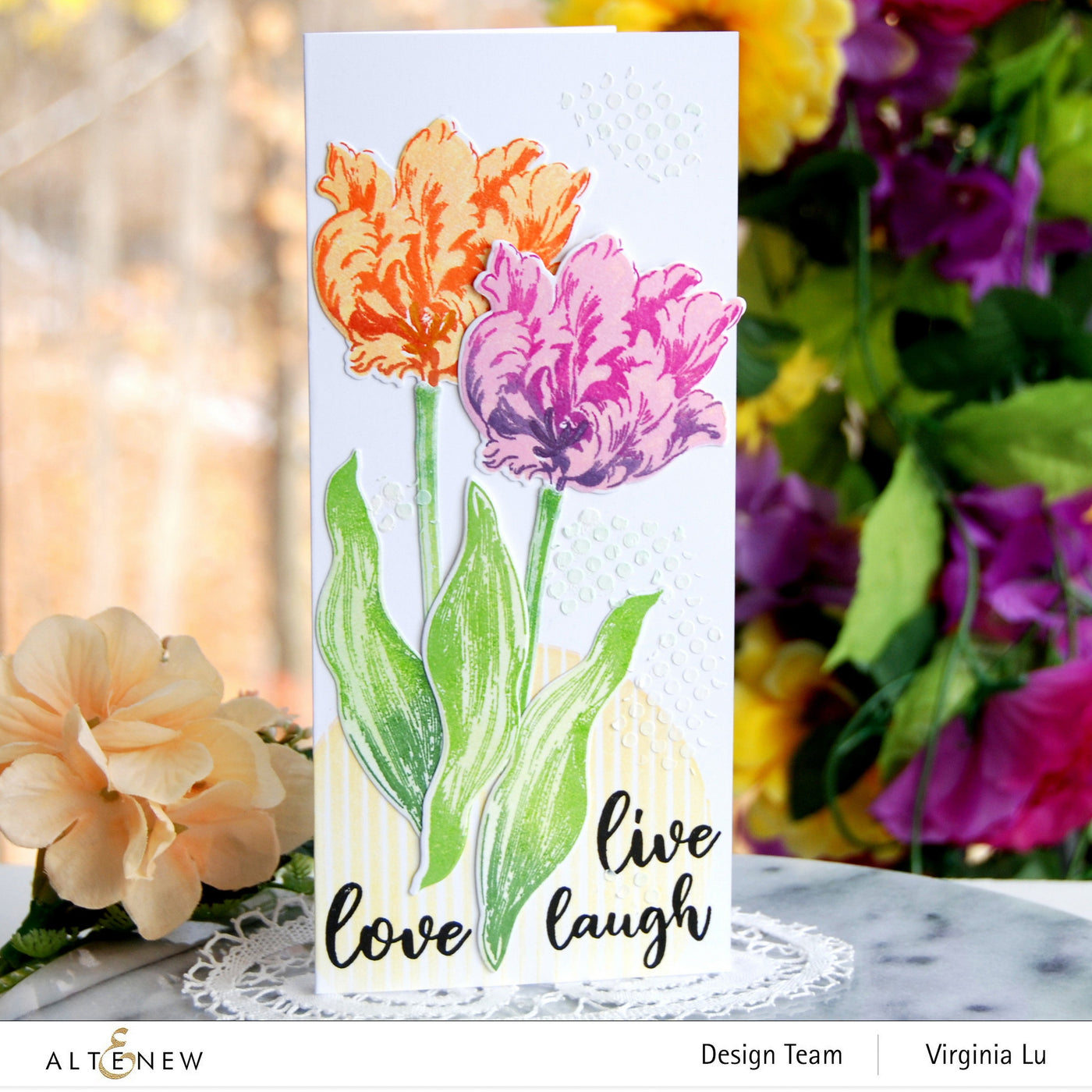 Build-A-Flower Set Build-A-Flower: Parrot Tulips Layering Stamp & Die Set