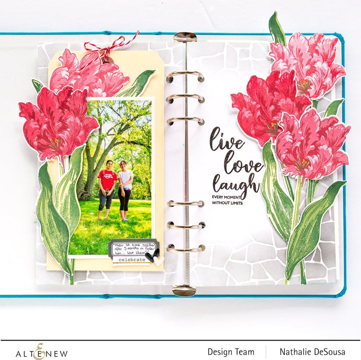 Build-A-Flower Set Build-A-Flower: Parrot Tulips Layering Stamp & Die Set