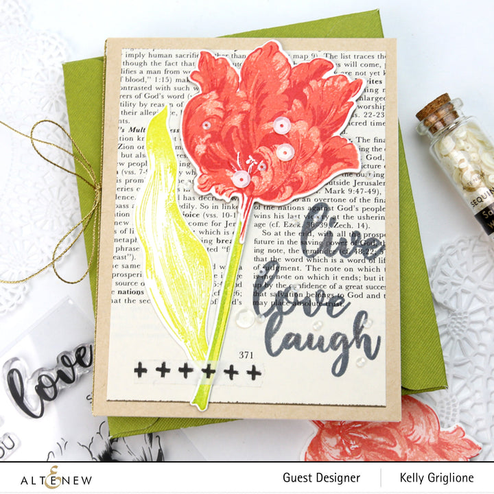 Build-A-Flower Set Build-A-Flower: Parrot Tulips Layering Stamp & Die Set