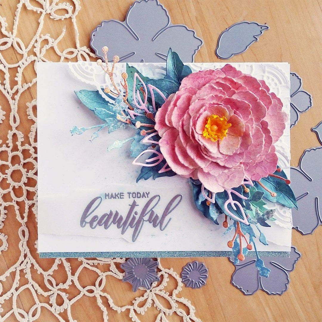 Build-A-Flower Set Build-A-Flower: Peony Blossom Layering Stamp & Die Set