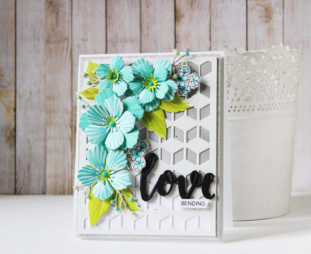 Build-A-Flower Set Build-A-Flower: Peony Blossom Layering Stamp & Die Set