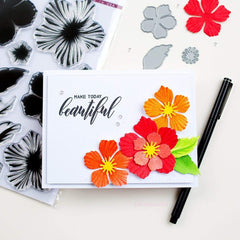 Build-A-Flower Set Build-A-Flower: Peony Blossom Layering Stamp & Die Set