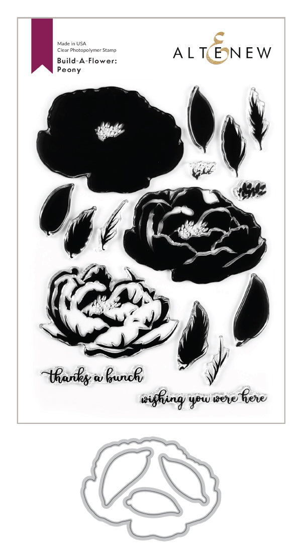 Build-A-Flower Set Build-A-Flower: Peony Layering Stamp & Die Set