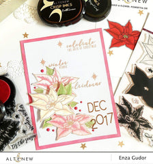 Build-A-Flower Set Build-A-Flower: Poinsettia Layering Stamp & Die Set