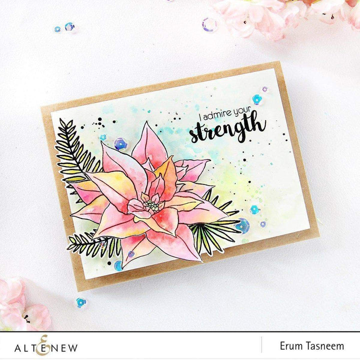 Build-A-Flower Set Build-A-Flower: Poinsettia Layering Stamp & Die Set