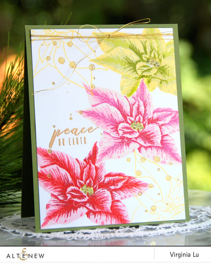 Build-A-Flower Set Build-A-Flower: Poinsettia Layering Stamp & Die Set