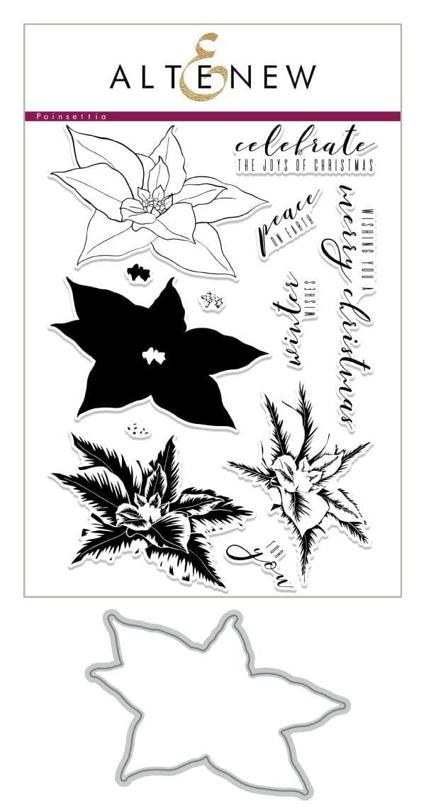 Build-A-Flower Set Build-A-Flower: Poinsettia Layering Stamp & Die Set