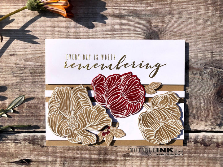 Build-A-Flower Set Build-A-Flower: Poppy Layering Stamp & Die Set